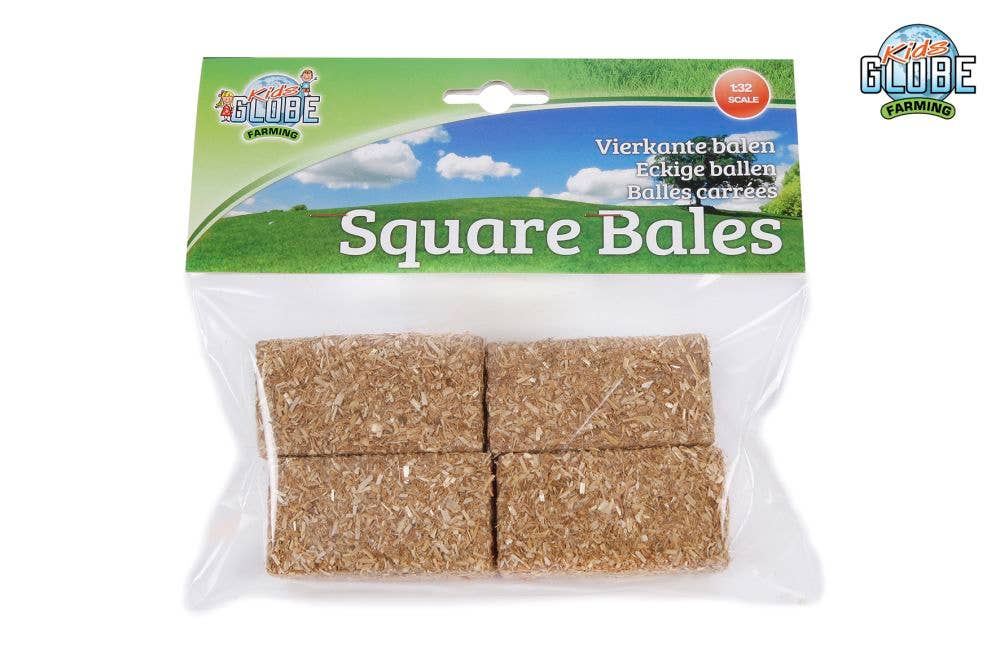 1:32 Scale 4 Piece Rectangular Straw Bales Set