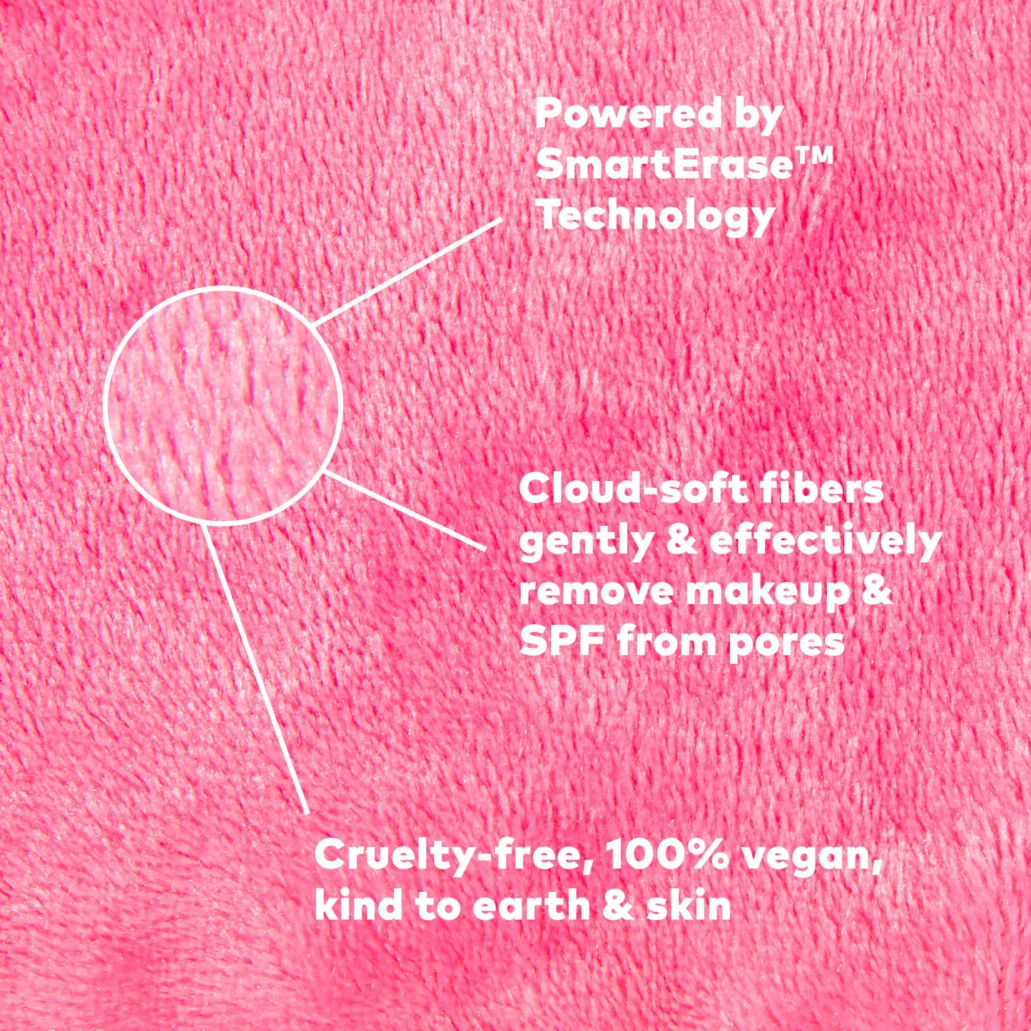 Original Pink MakeUp Eraser PRO, Feathered Farmhouse