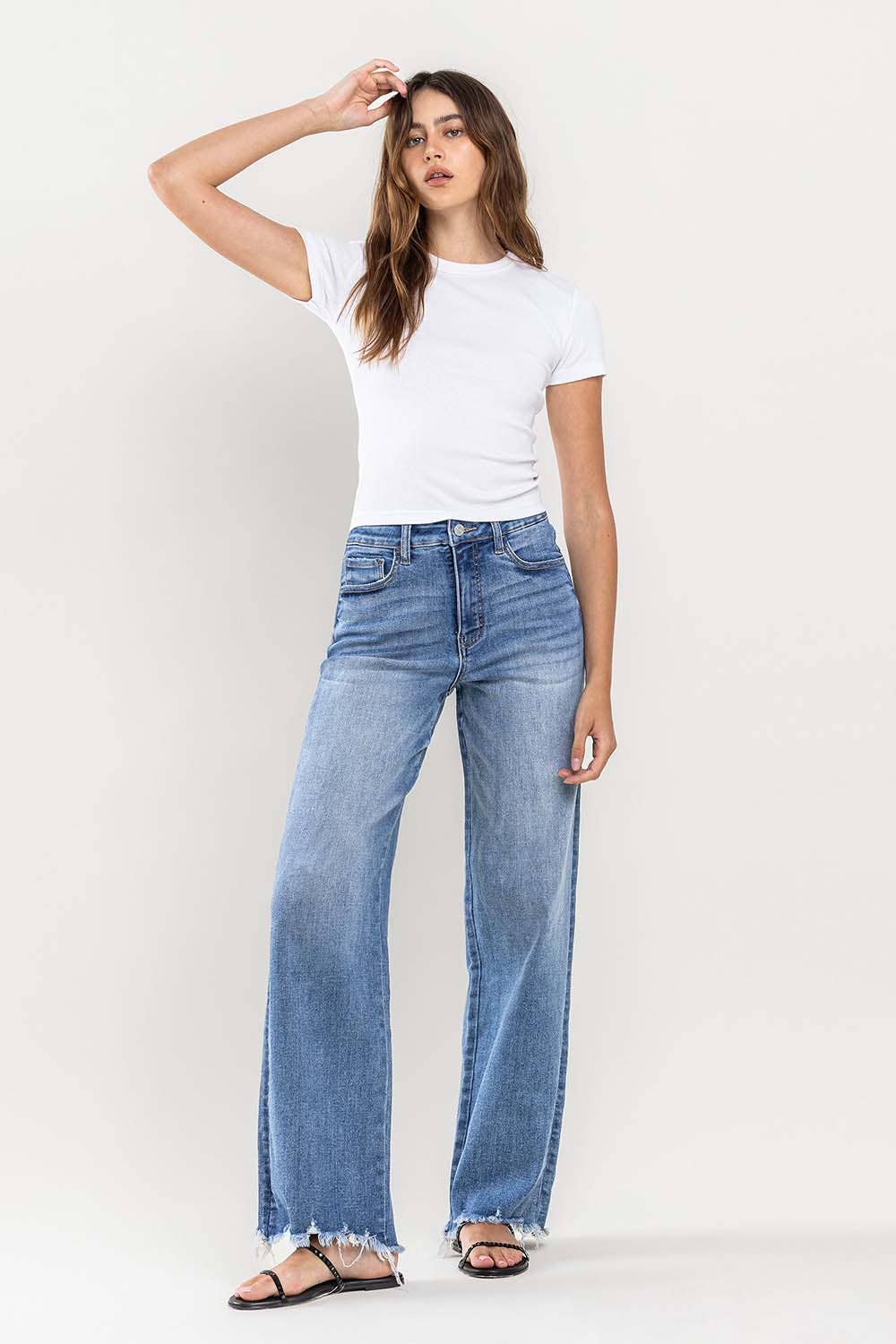 90's Vintage Super High Rise Loose Fit Jeans