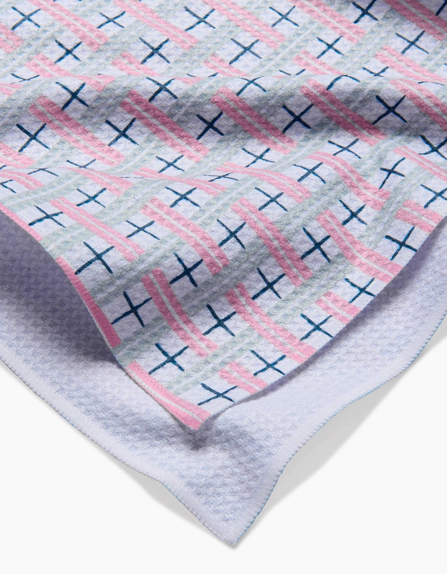 Spring Cottage Plaid Tea Towel, Feathered Farmhouse
