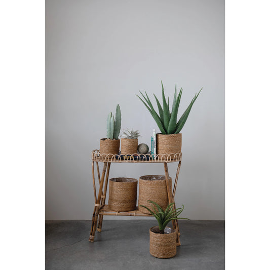 Hand-Woven Baskets with Plastic Lining, Feathered Farmhouse