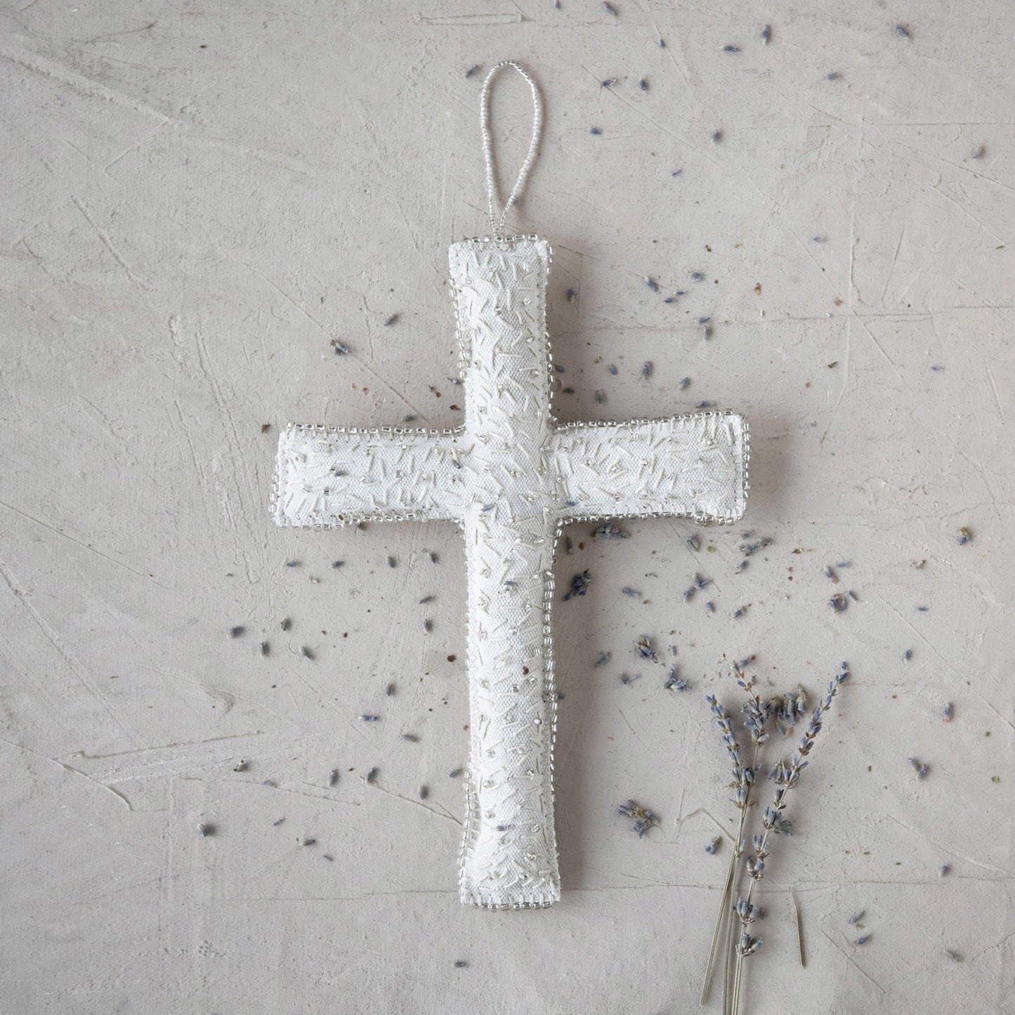 Fabric Cross, The Feathered Farmhouse
