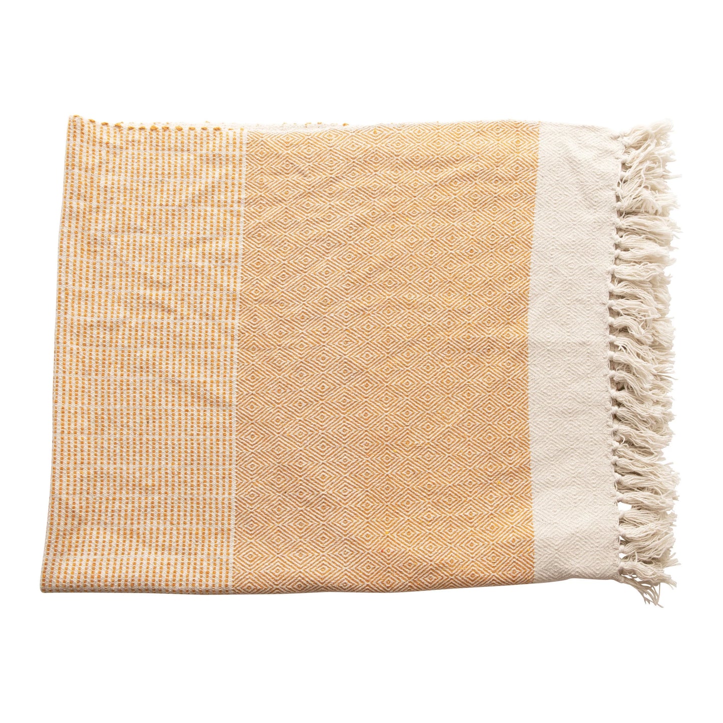 Yellow Tassel Throw, The Feathered Farmhouse