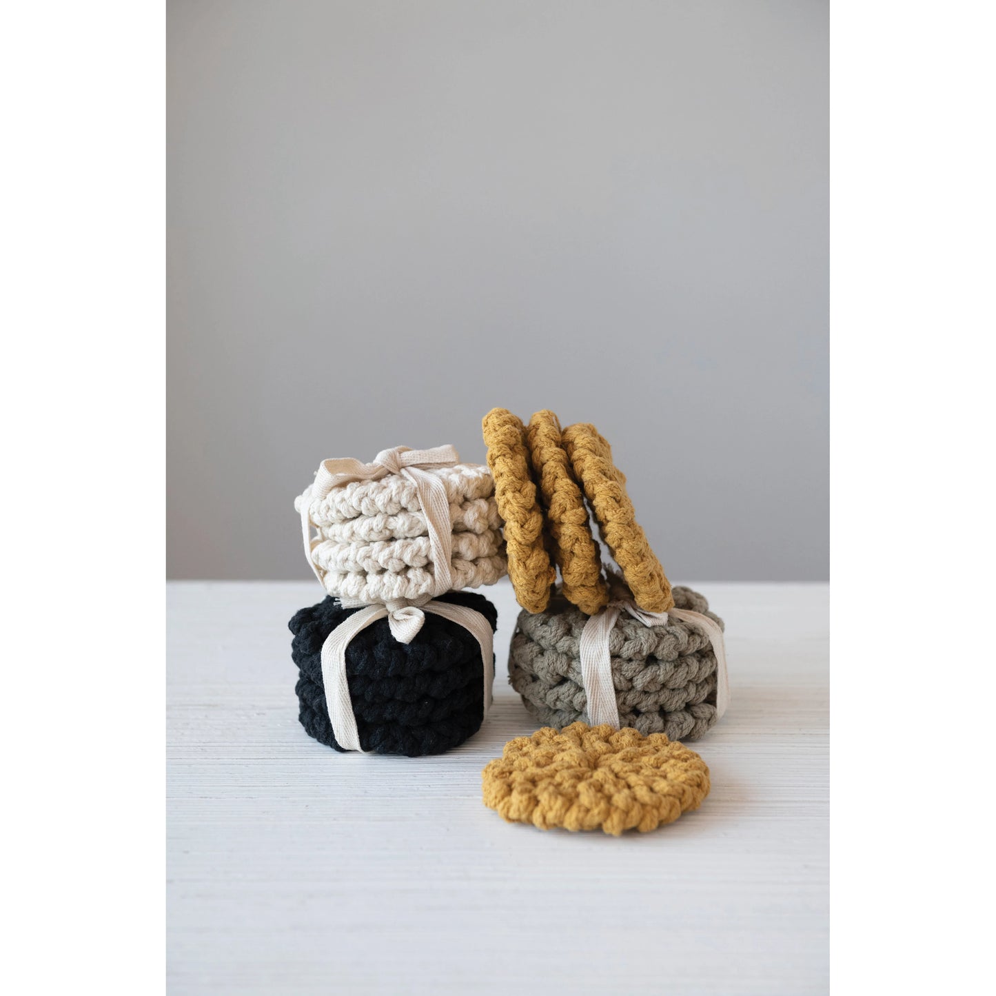 Crocheted Coasters, The Feathered Farmhouse
