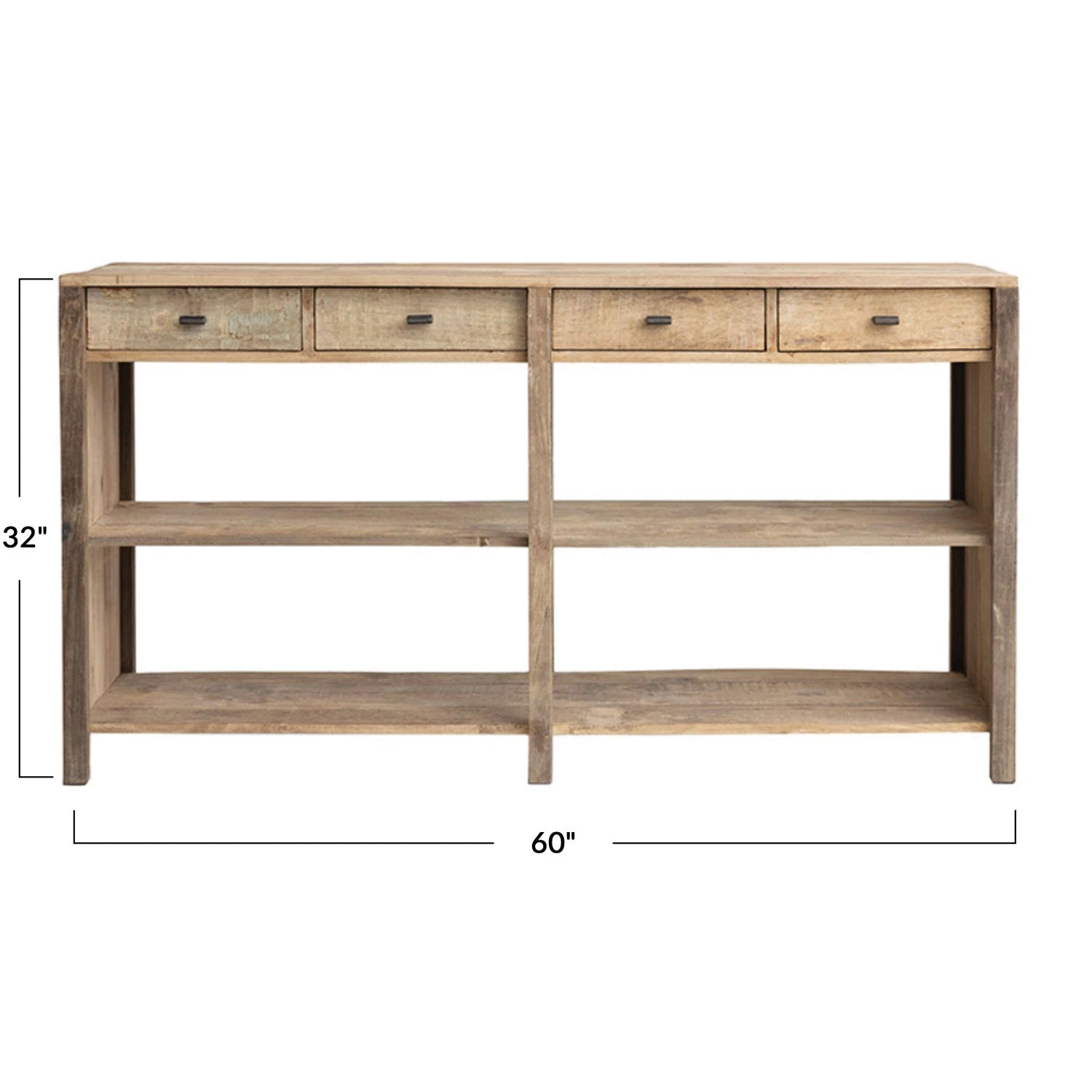 Reclaimed Wood Sideboard, Feathered Farmhouse