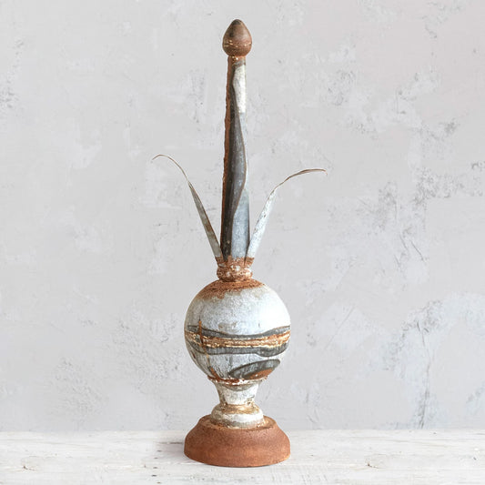 Metal Finial Decor, The Feathered Farmhouse