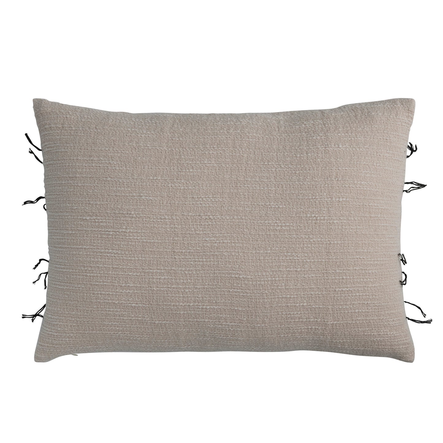 Kantha Stitch Lumbar Pillow, Feathered Farmhouse