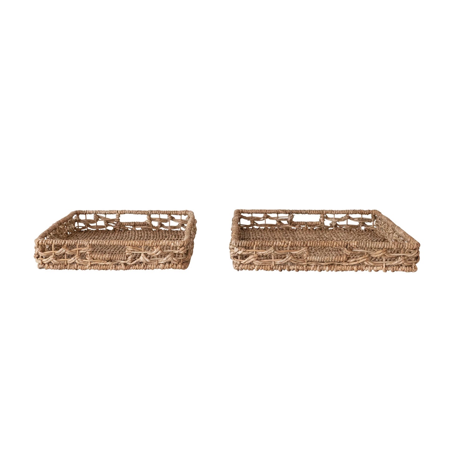 Water Hyacinth + Rattan Trays, The Feathered Farmhouse
