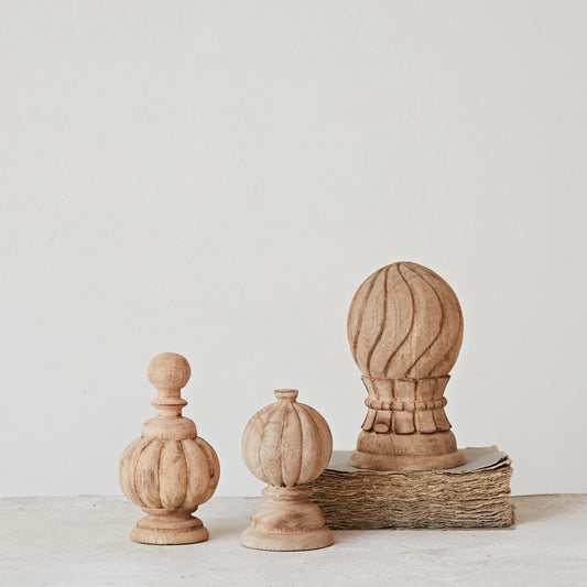 Mango Wood Finials, The Feathered Farmhouse