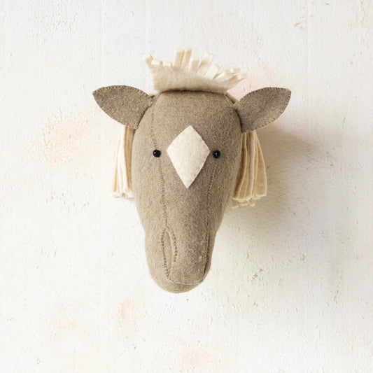 Wool Felt Horse Wall Decor, The Feathered Farmhouse