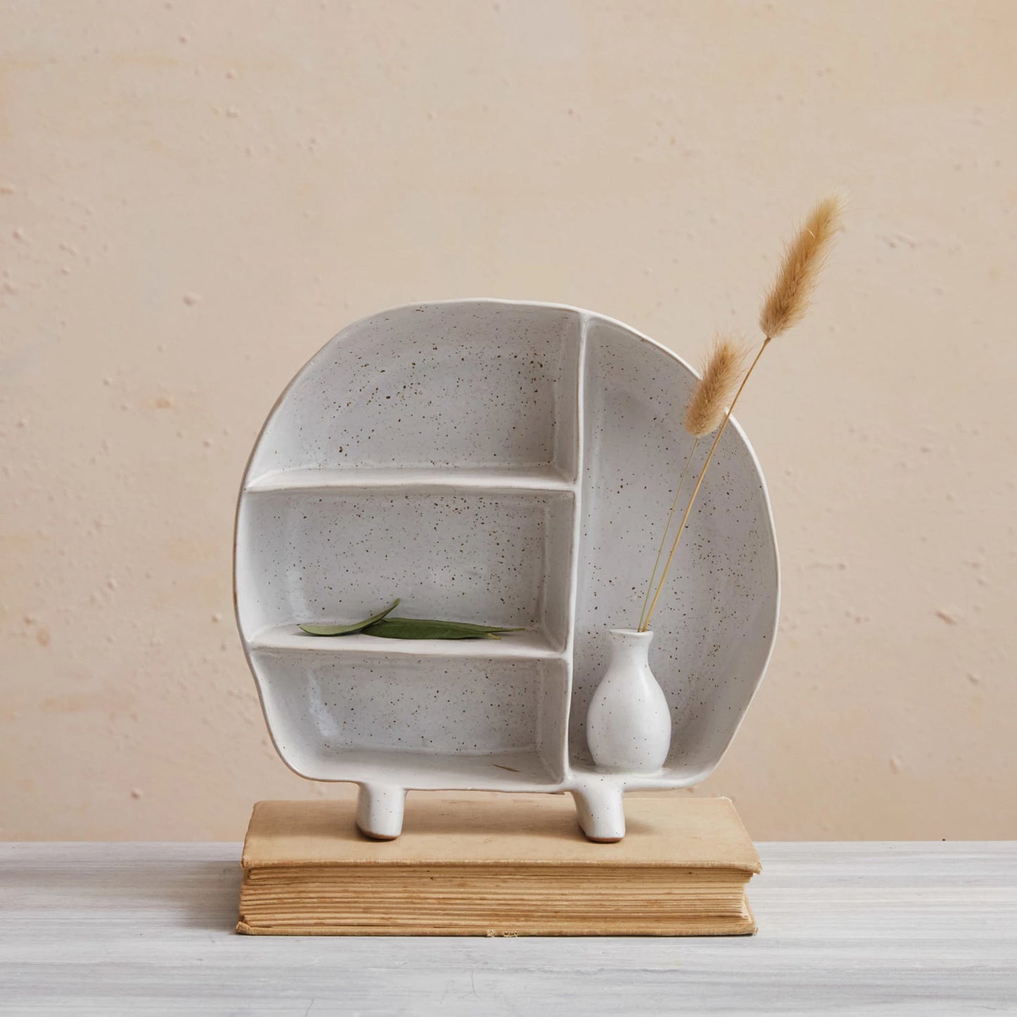 Stoneware Footed Shelf, The Feathered Farmhouse