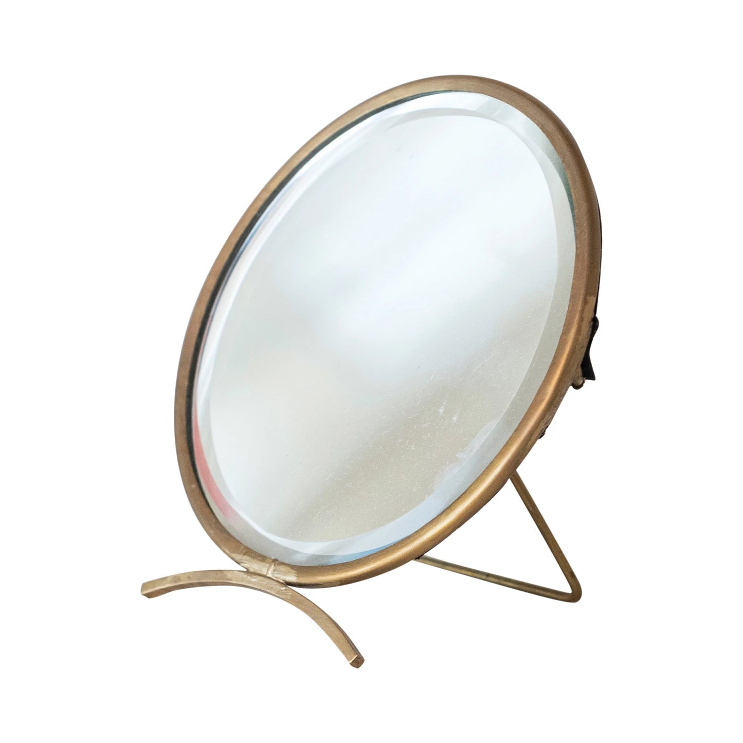 Folding Brass Mirror, The Feathered Farmhouse