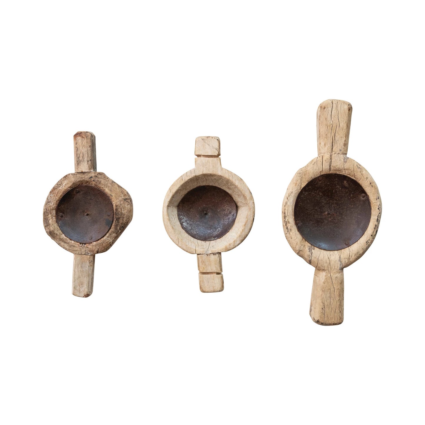 Found Wood Candle Holder, The Feathered Farmhouse