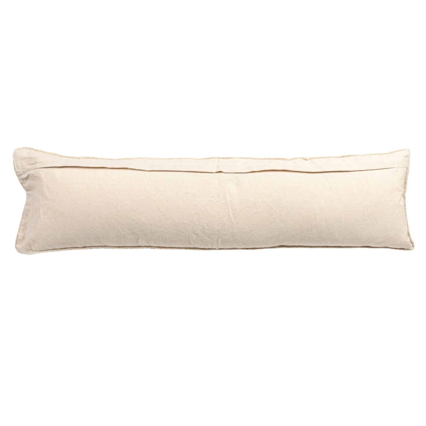 Cotton Crocheted Granny Square Lumbar Pillow, Feathered Farmhouse