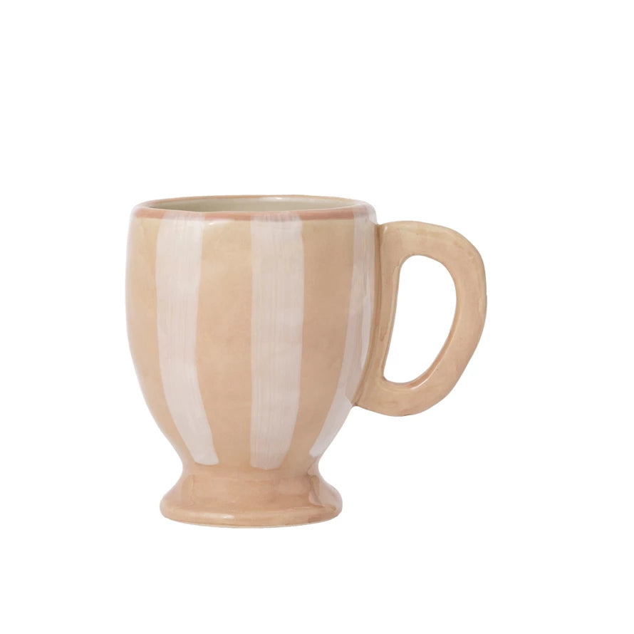 Striped Mug, Feathered Farmhouse
