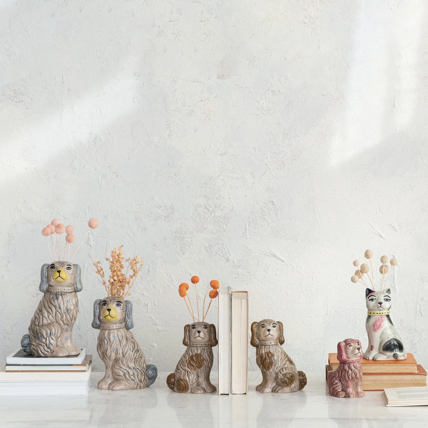 Vintage Dog Planter, The Feathered Farmhouse