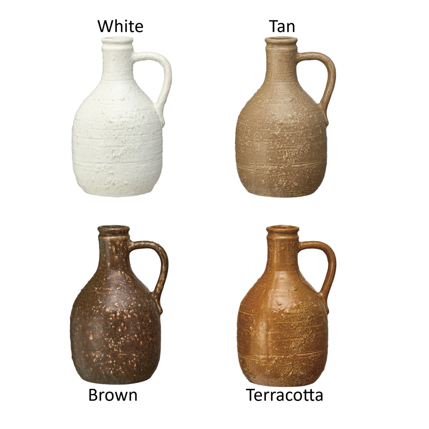 Decorative Stoneware Jug, Feathered Farmhouse
