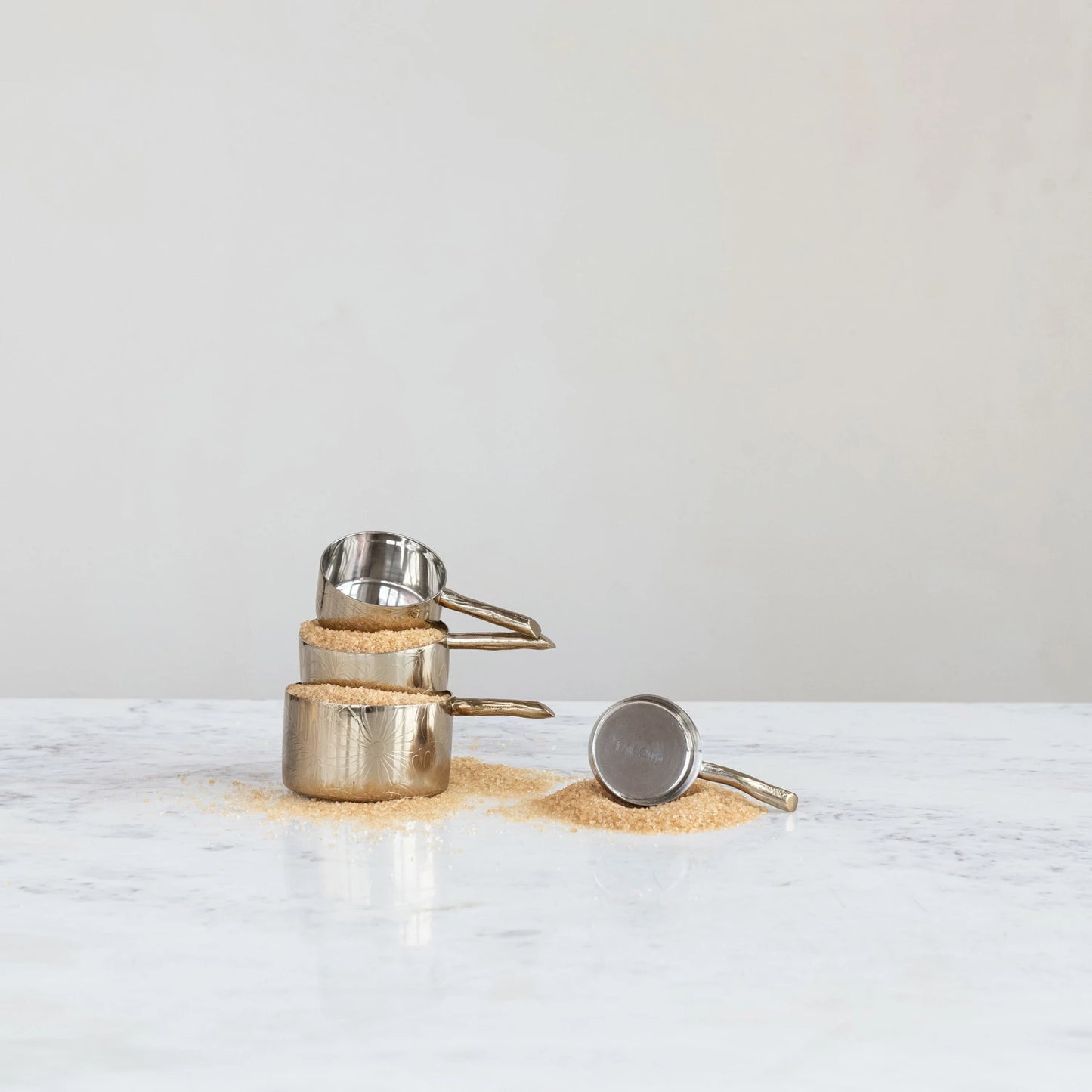 Stainless Steel Measuring Cups with Twig Handles, The Feathered Farmhouse