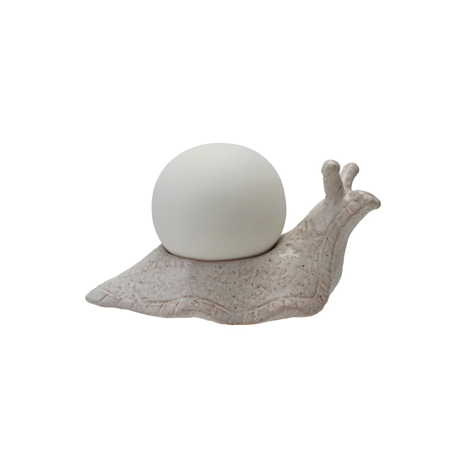 Orb Light with Snail Holder, Feathered Farmhouse