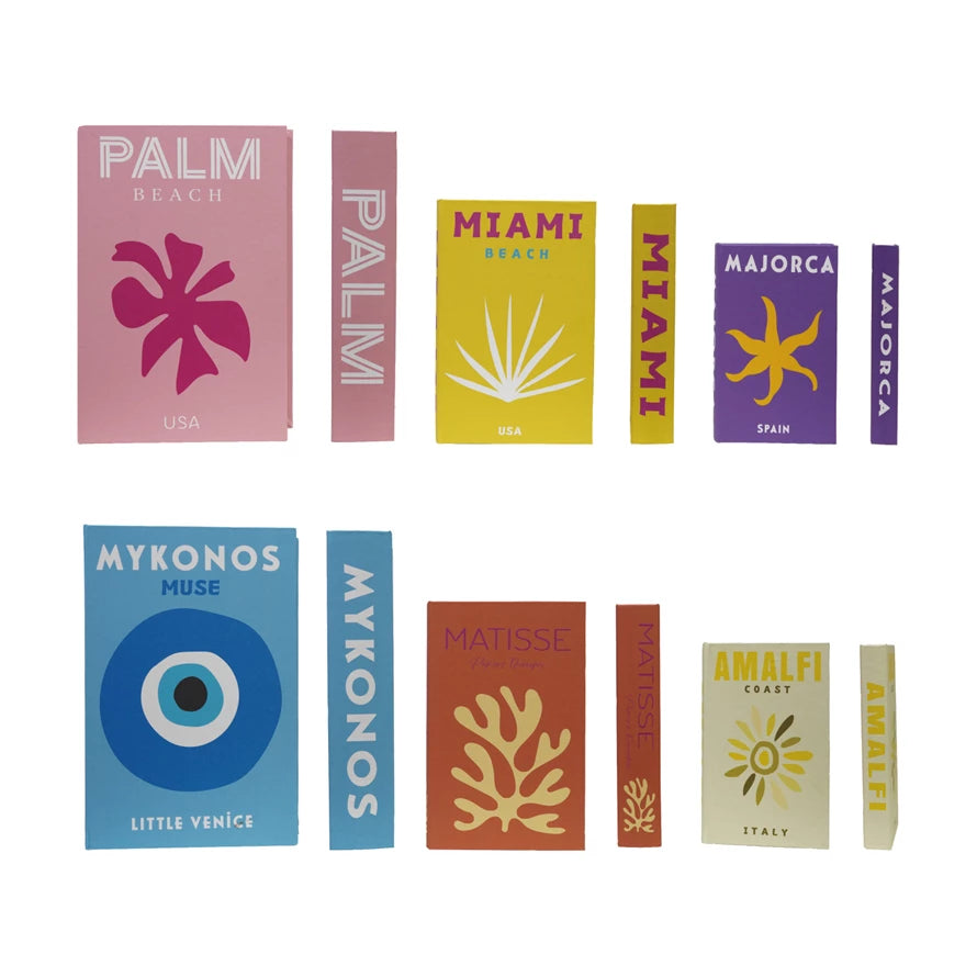 Canvas Book Storage Boxes, Feathered Farmhouse