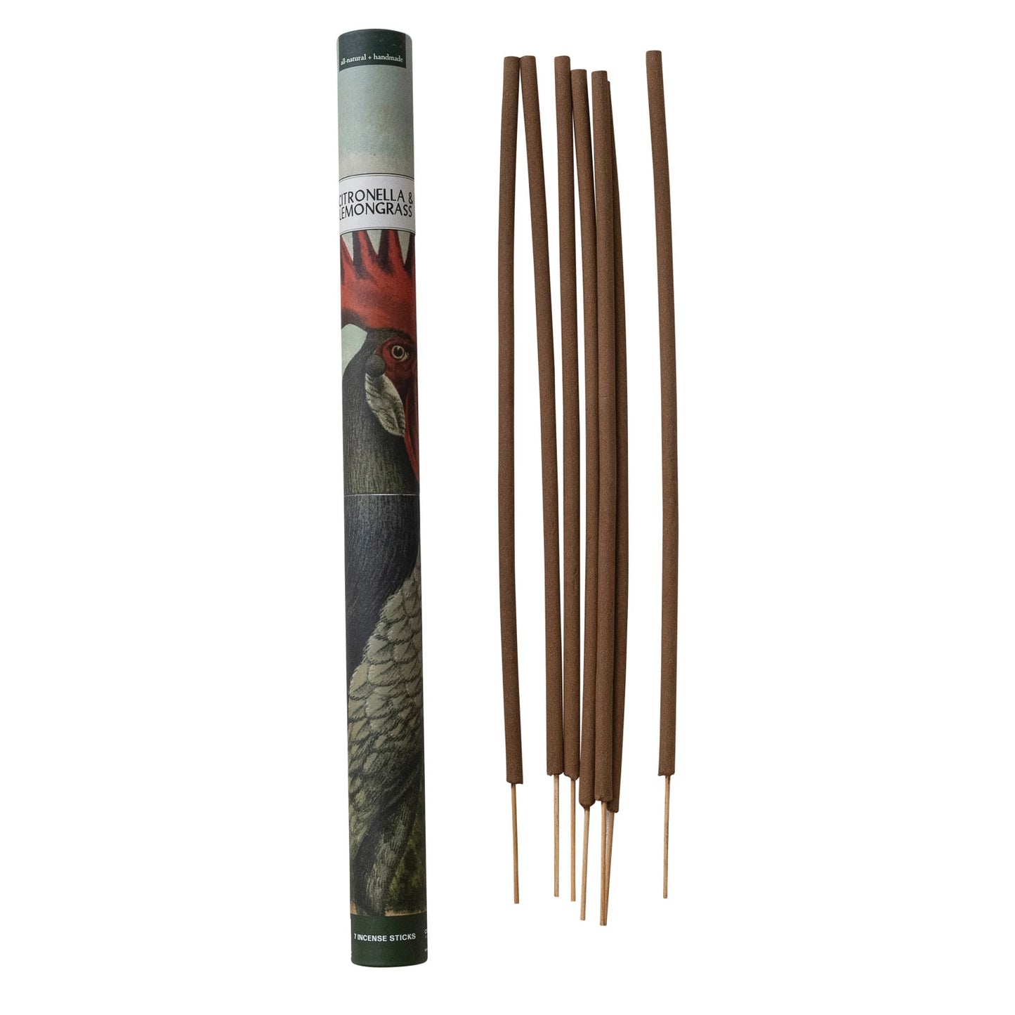 Citronella & Lemongrass Outdoor Incense Sticks, Feathered Farmhouse
