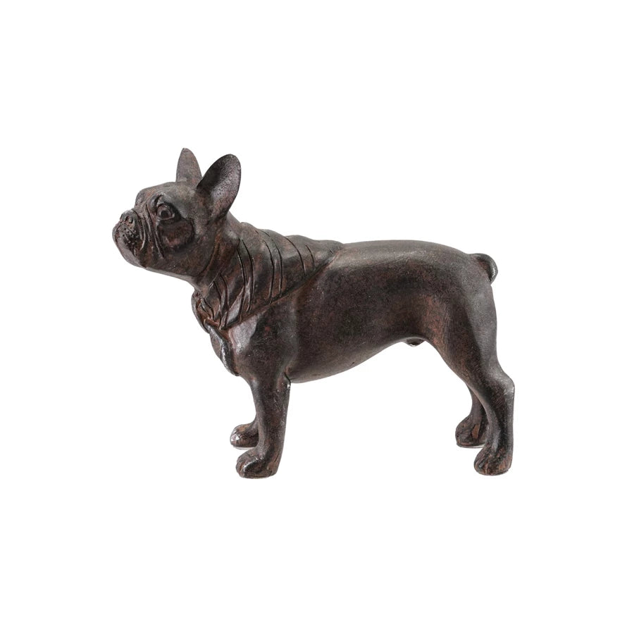 Resin French Bulldog, Feathered Farmhouse