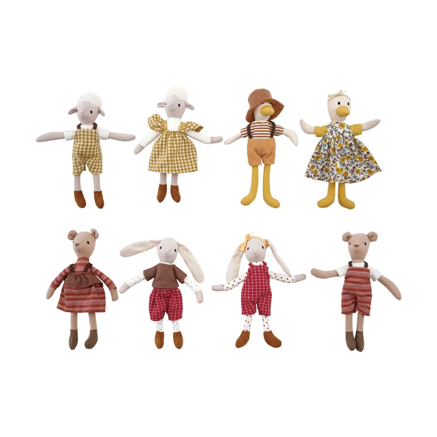 Cotton Animal in Clothes, Feathered Farmhouse
