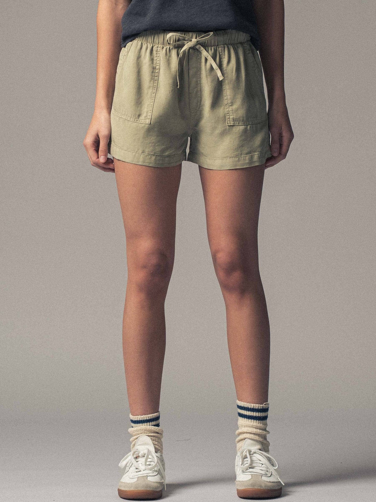 Tencel Patch Pocket Summer Shorts, Feathered Farmhouse