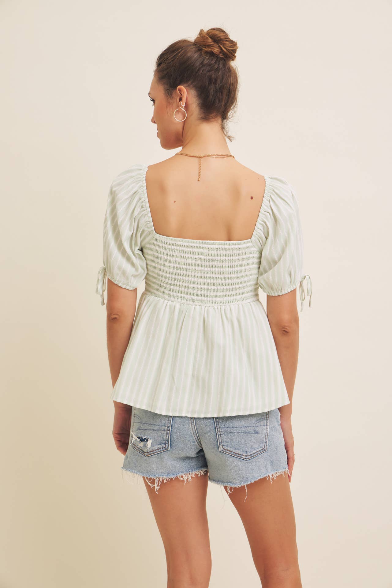 Stripe Babydoll Top, Feathered Farmhouse