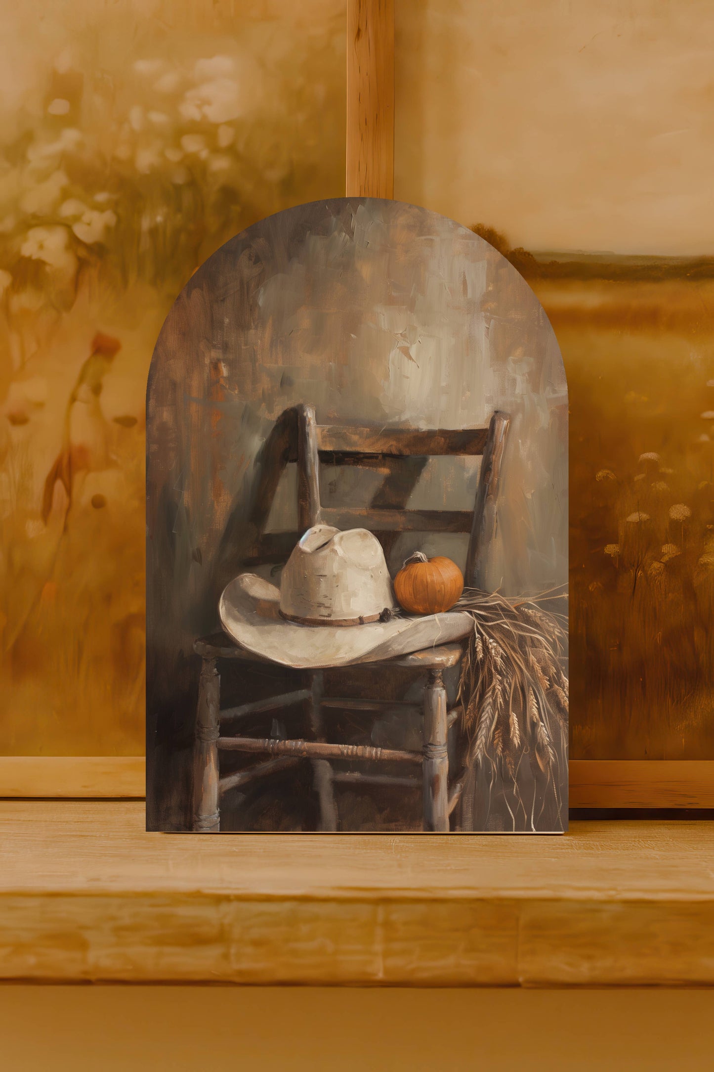 Neutral Fall Arch, Feathered Farmhouse