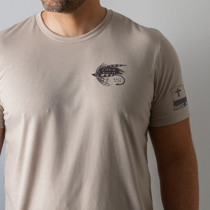 Fishin' Mission Christian Graphic Tee, Feathered Farmhouse
