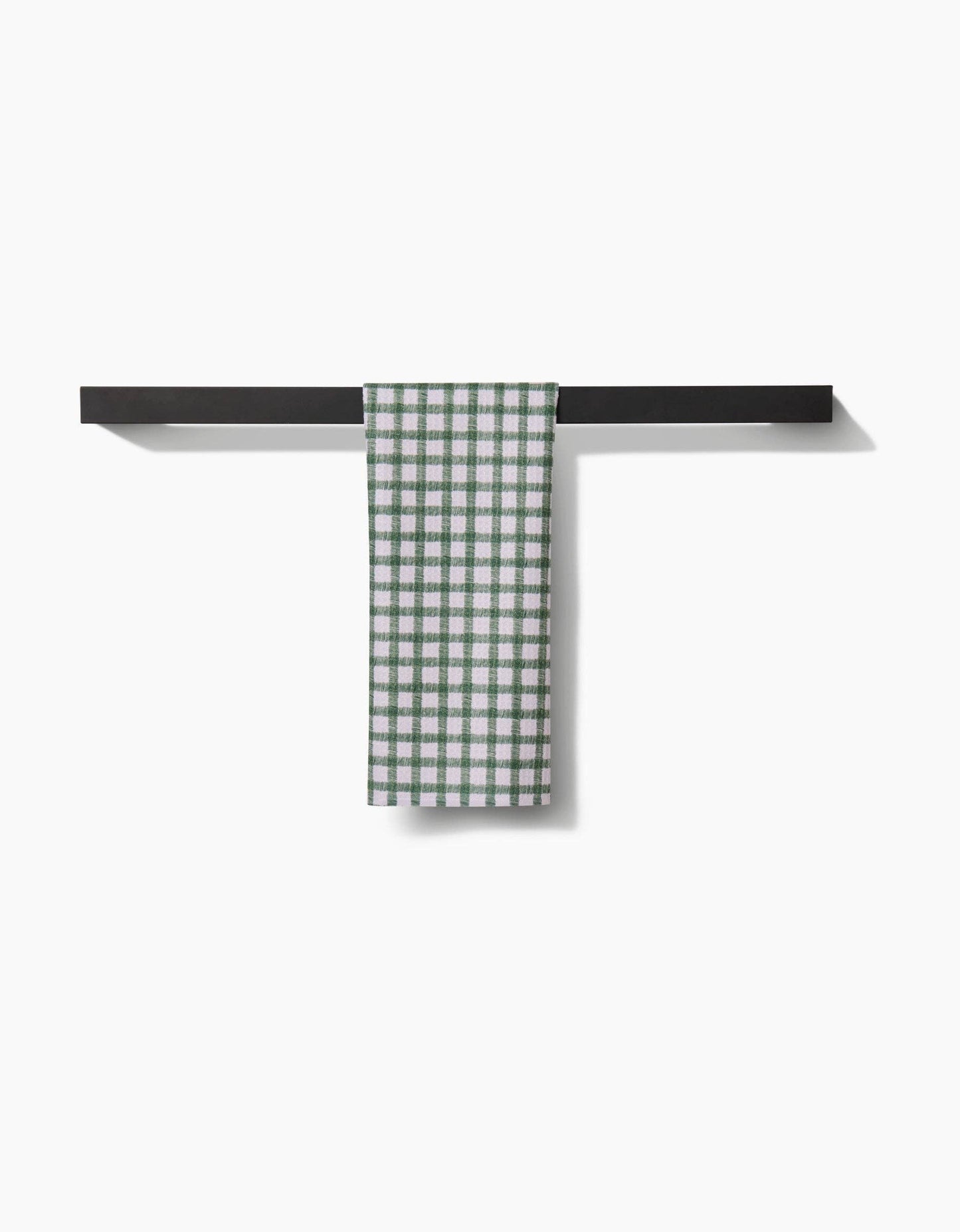 Fireside Plaid Green Bar Towel, Feathered Farmhouse