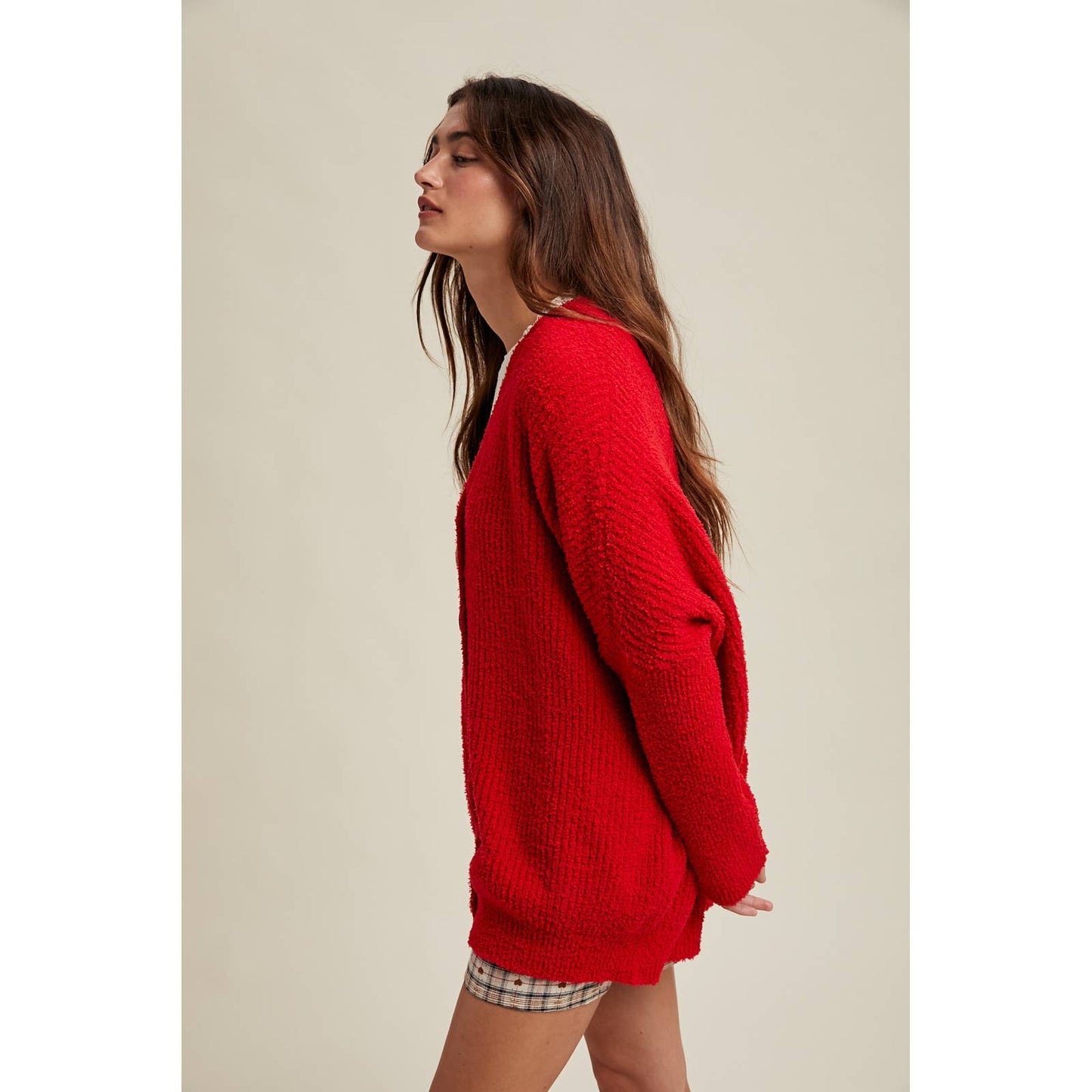 Brushed Sweater Cardigan, Feathered Farmhouse