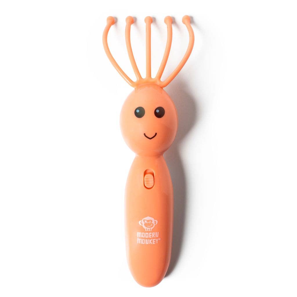 Modern Monkey Shrimp Scalpi Head Massager, Feathered Farmhouse