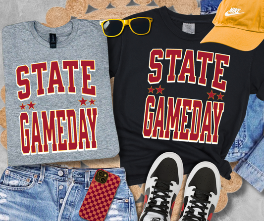 Iowa State Gameday Black Tee, Feathered Farmhouse