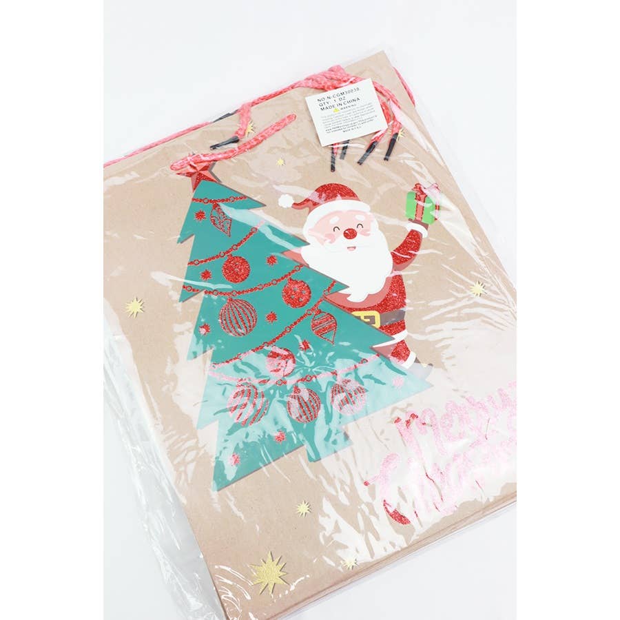 3D Christmas Gift Bag: MIX COLOR / ONE