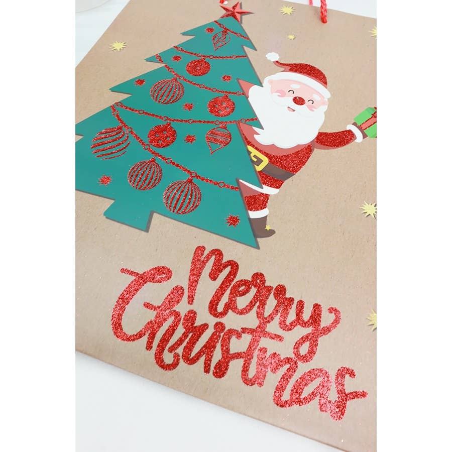3D Christmas Gift Bag: MIX COLOR / ONE