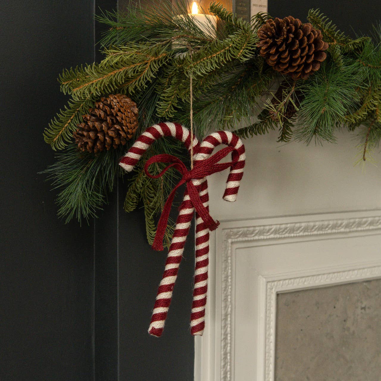 Pair of Candy Canes Ornament, Feathered Farmhouse