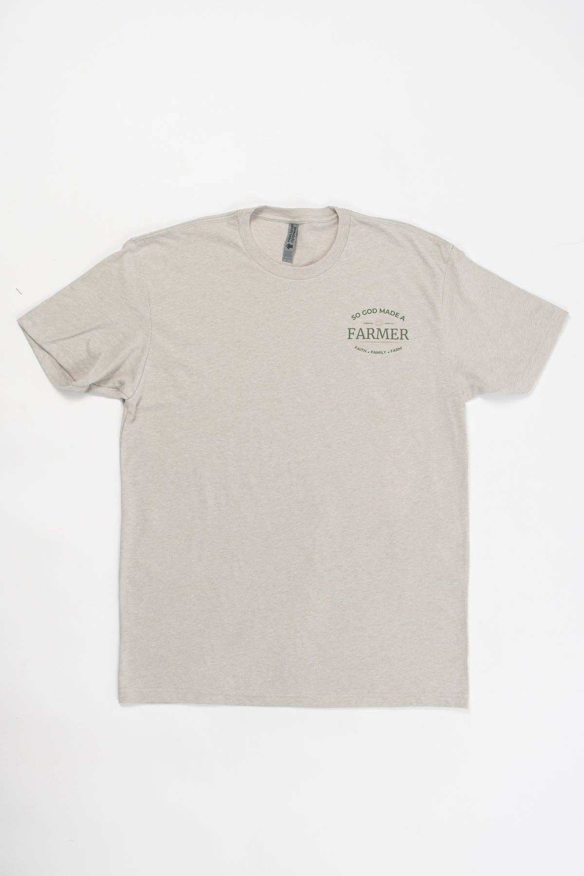Western 'So God Made a Farmer' Silk Graphic Tee, Feathered Farmhouse