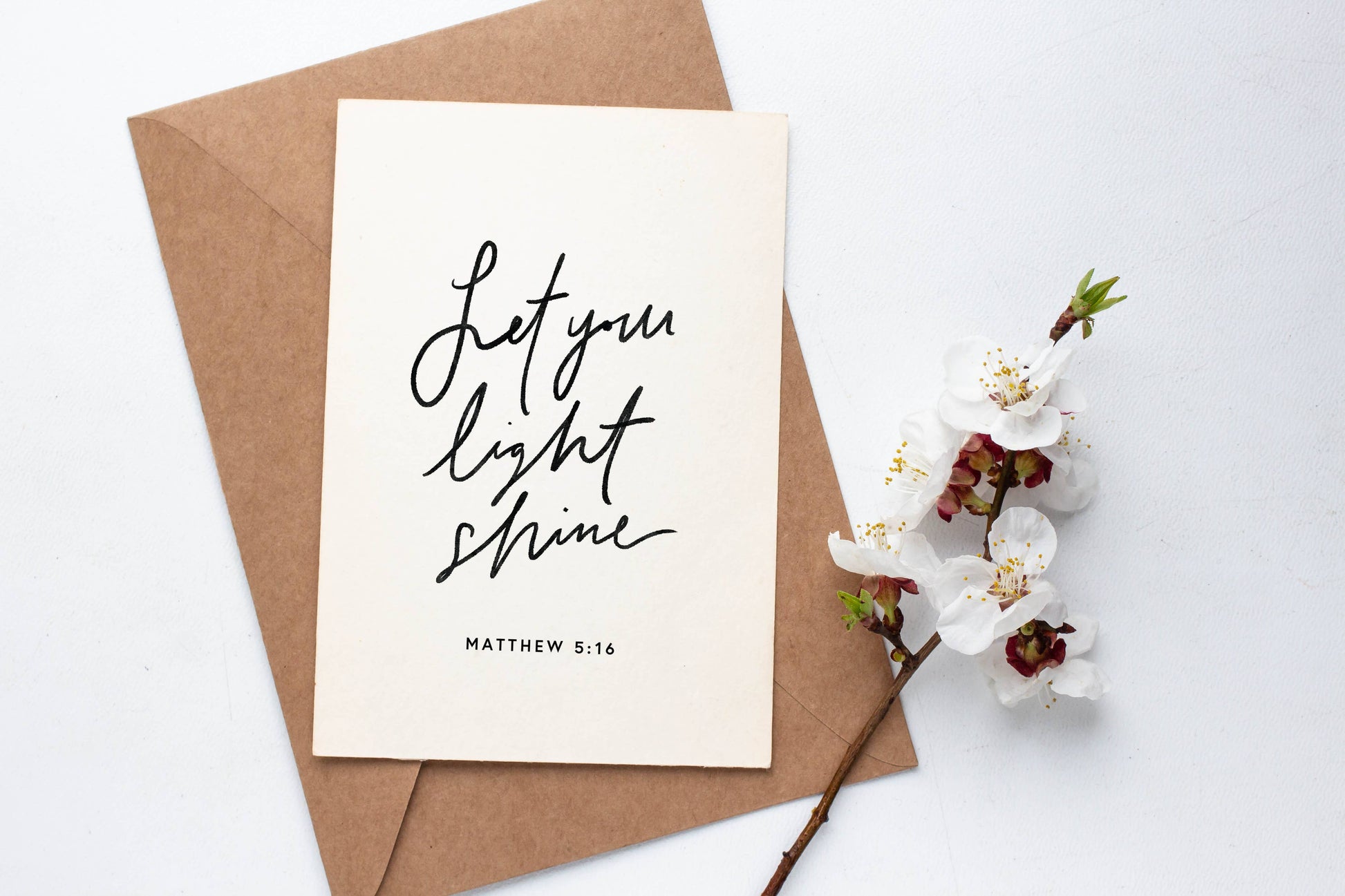 Let Your Light Shine Greeting Card, Feathered Farmhouse