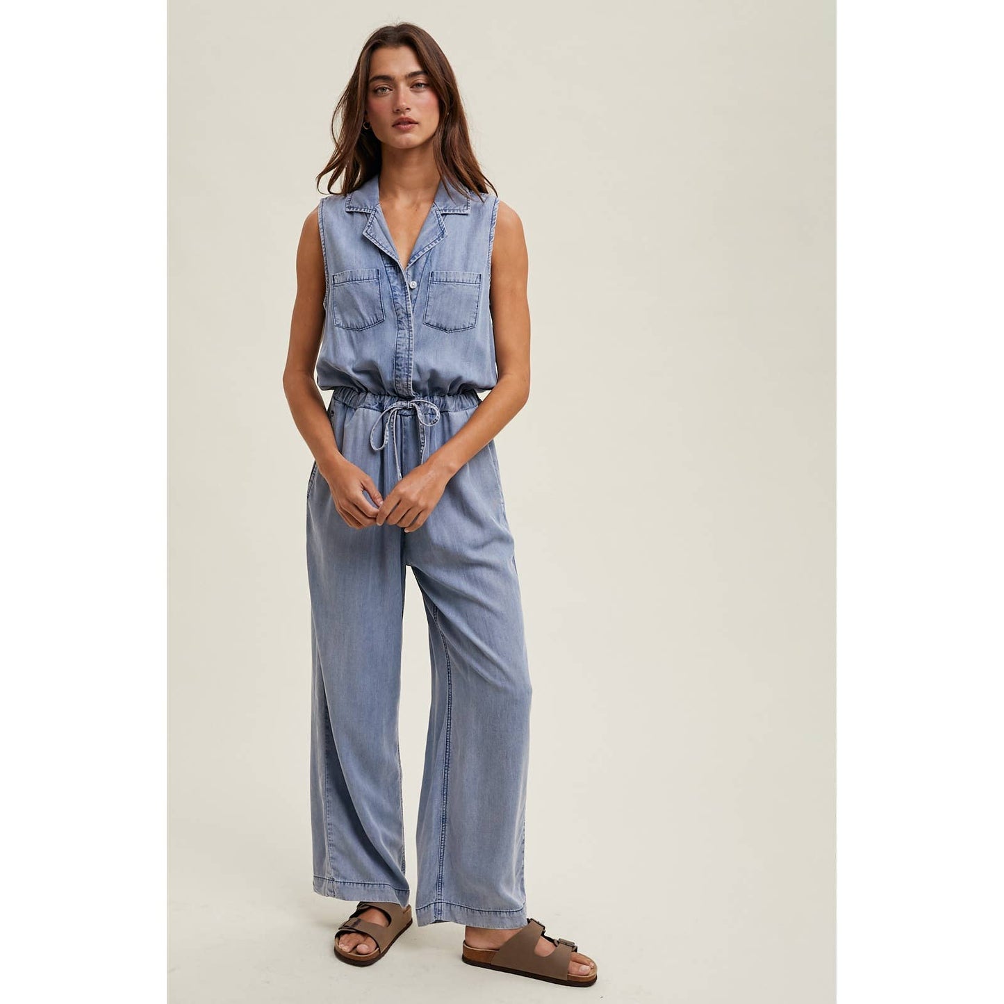 Tencel Denim Jumpsuit, Feathered Farmhouse