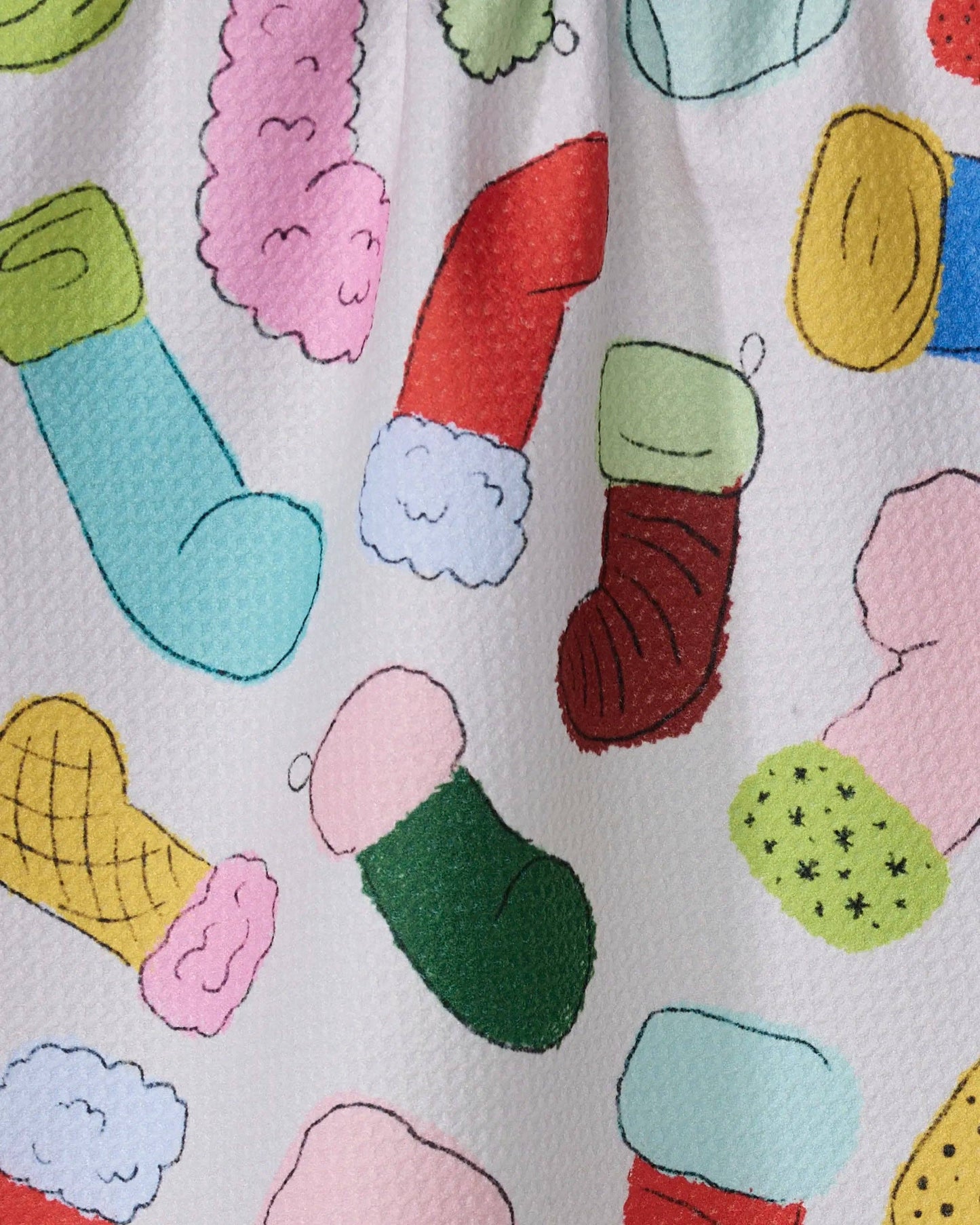 Silly Stockings Tea Towel, Feathered Farmhouse