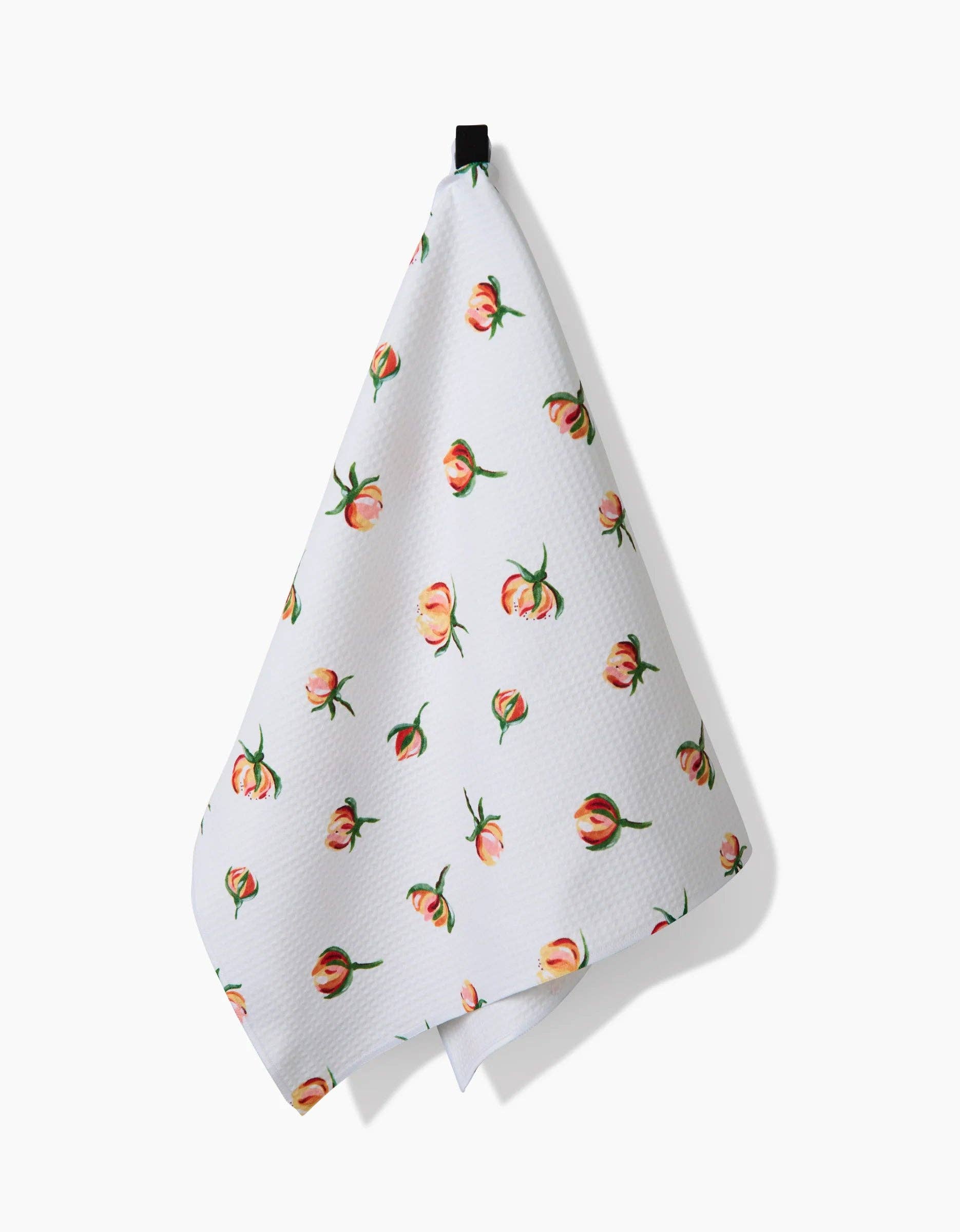 Yellow Rosebuds Luxe Hand Towel, Feathered Farmhouse