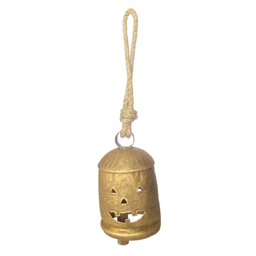 Jack-O-Lantern Bell, Feathered Farmhouse