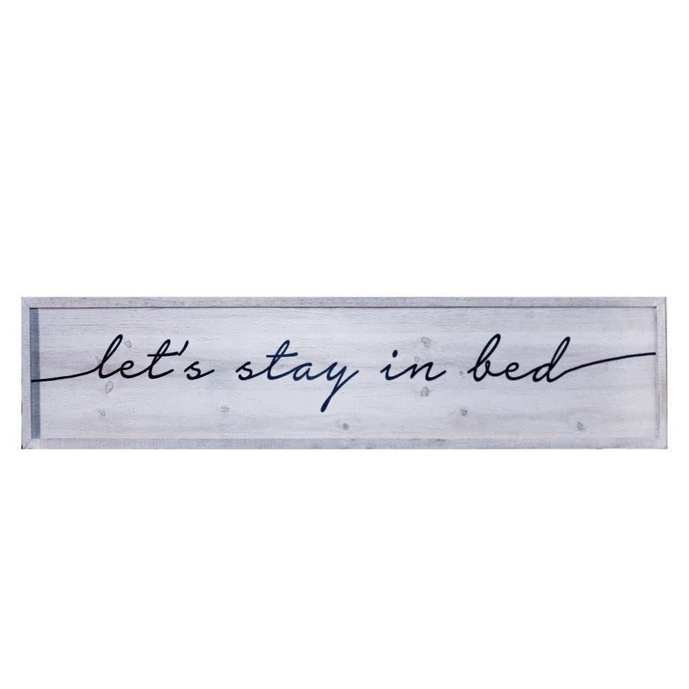 Let's Stay in Bed Sign, The Feathered Farmhouse