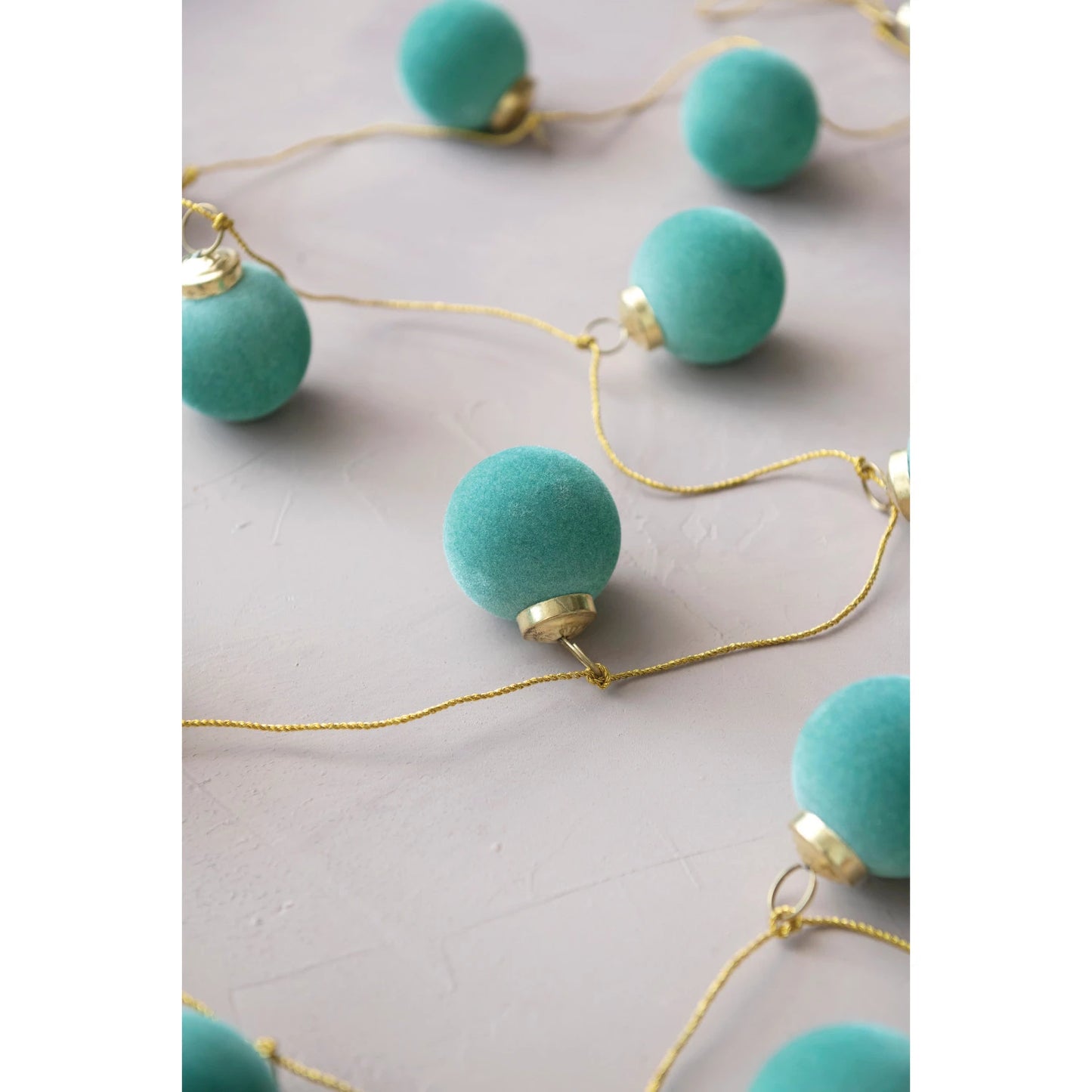 Flocked Glass Ball Ornament, The Feathered Farmhouse
