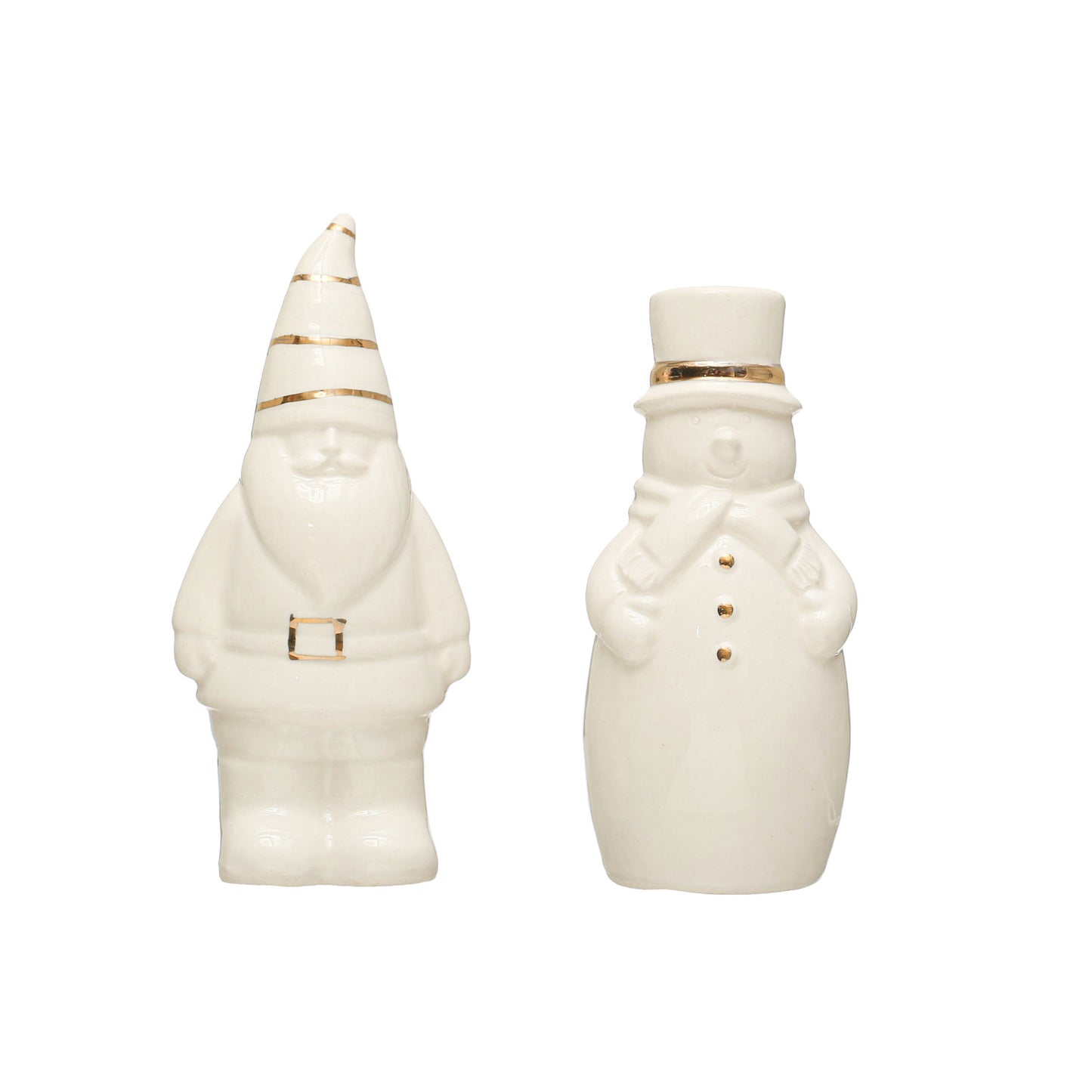 Santa + Snowman Salt + Pepper Shakers, The Feathered Farmhouse