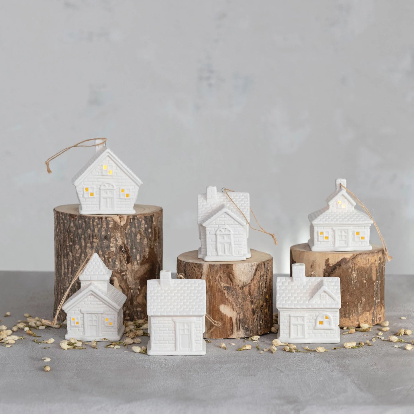 LED House Ornaments, The Feathered Farmhouse