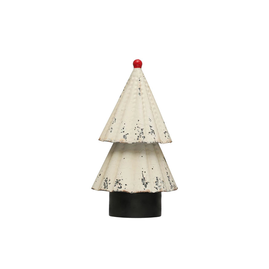 Cream & Red Metal Tree