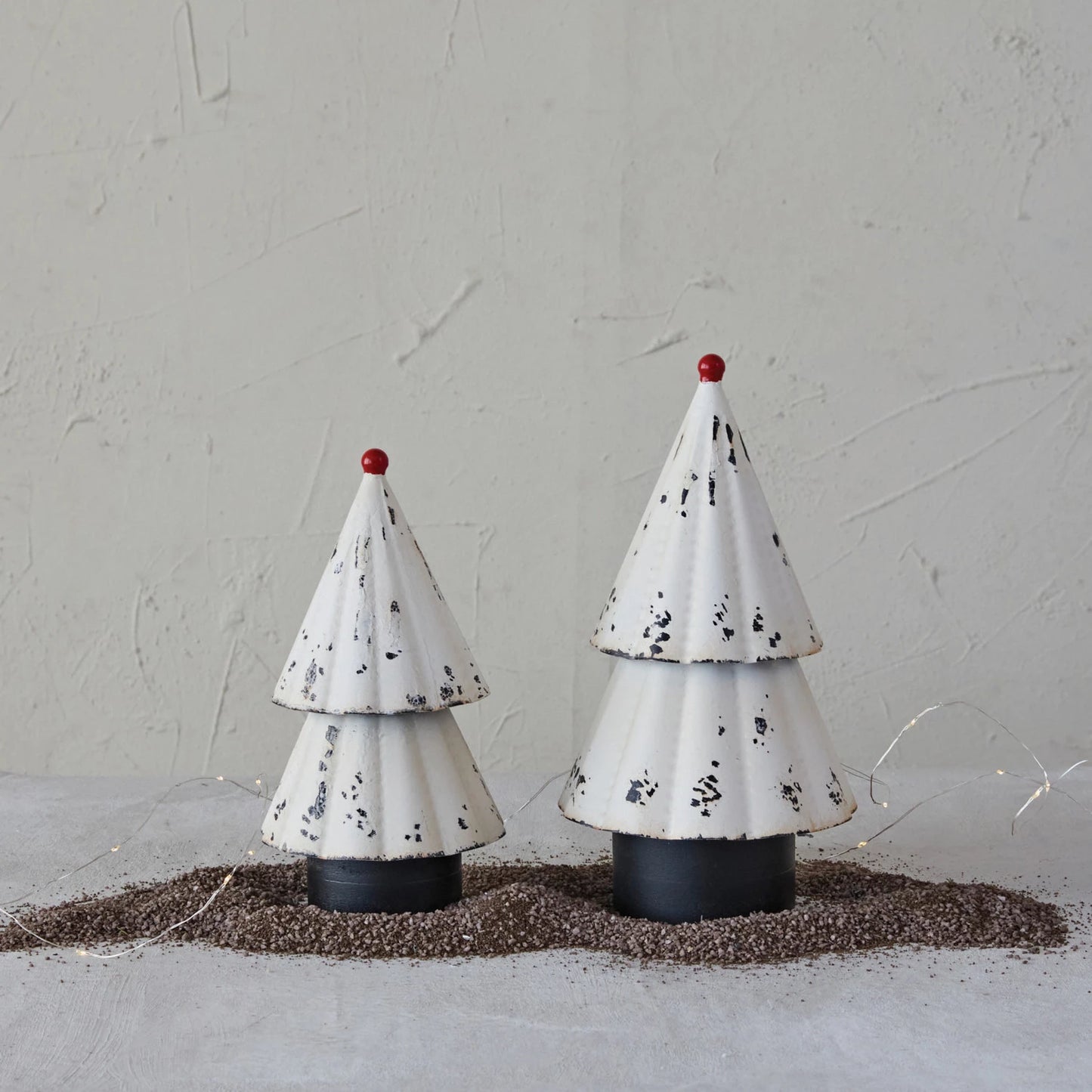 Cream & Red Metal Tree